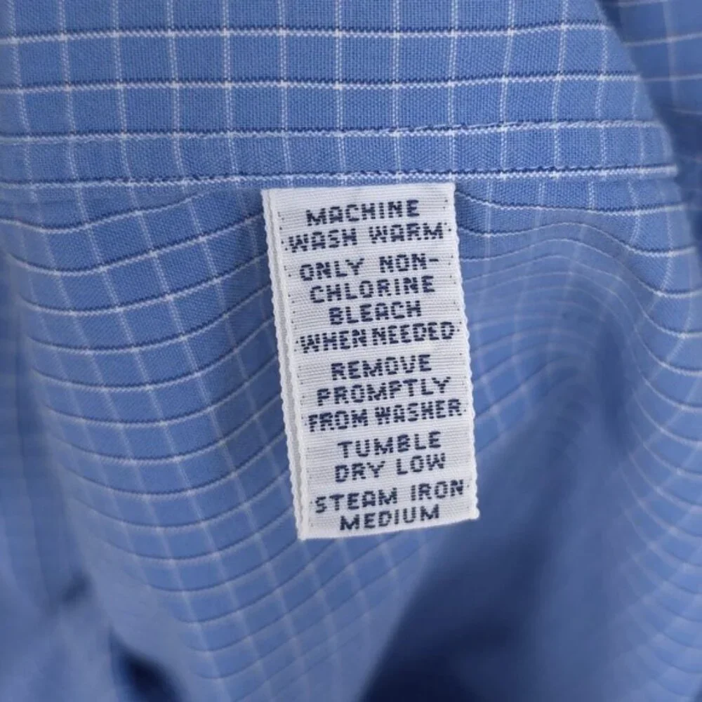 POLO RALPH LAUREN MERRIN Men's‎ Shirt LARGE Cotton Blue Plaid Long Sleeve